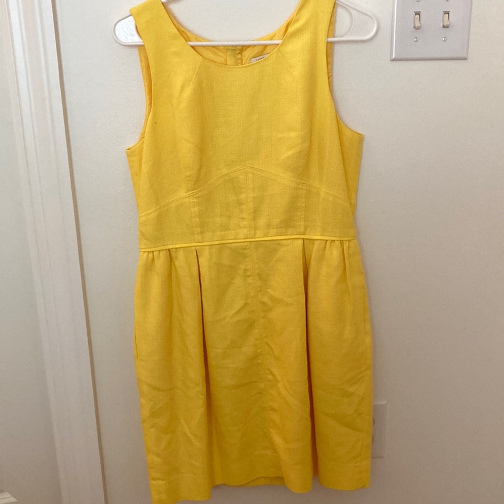 J.Crew yellow sleeveless summer dress